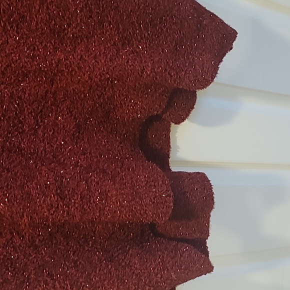 Plus Size Burgundy V-Neck Sweater Office Wear Business Casual Meeting - Picture 10 of 10